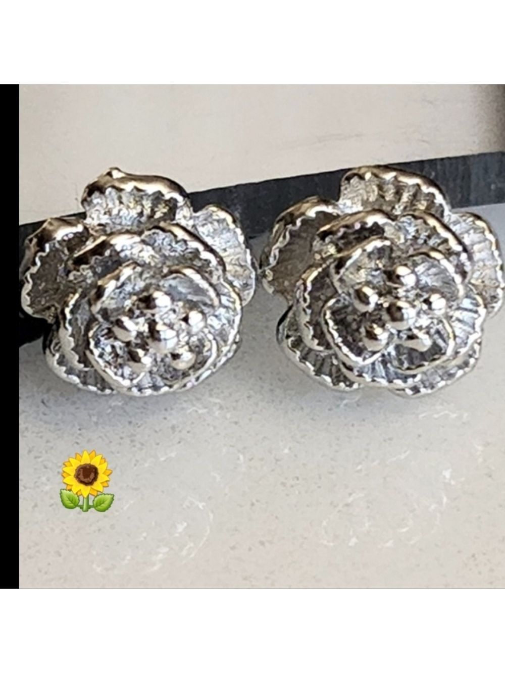 Plum Blossom Stud earrings Earrings,Stunning 925S Sterling